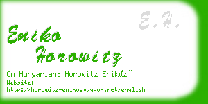 eniko horowitz business card